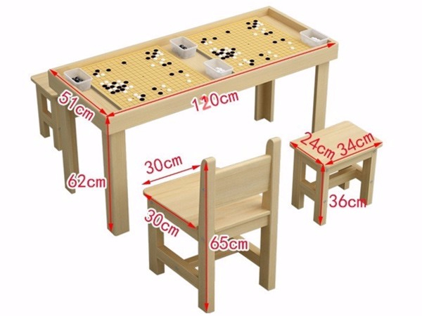 围棋教室课桌椅